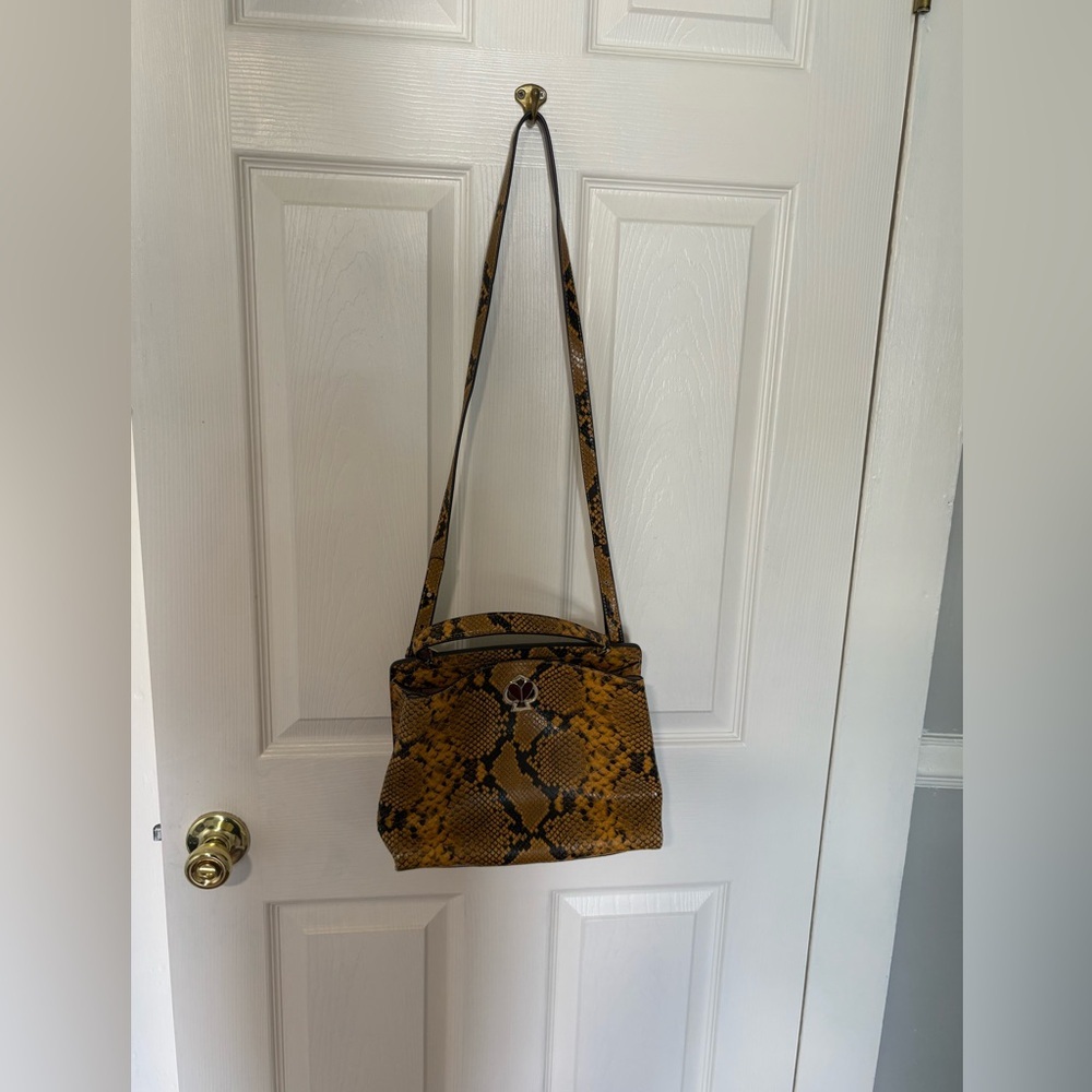 Kate Spade Romy Medium Satchel in Python-Embossed Leather | Fall 2019 Runway Bag - Picture 2 of 16